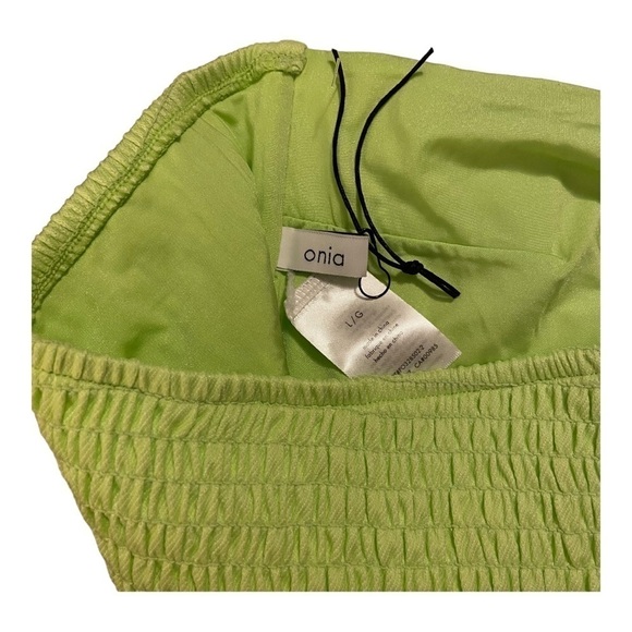 Onia Jo Sharp Green Bandeau Swim Top NWOT - Picture 7 of 8